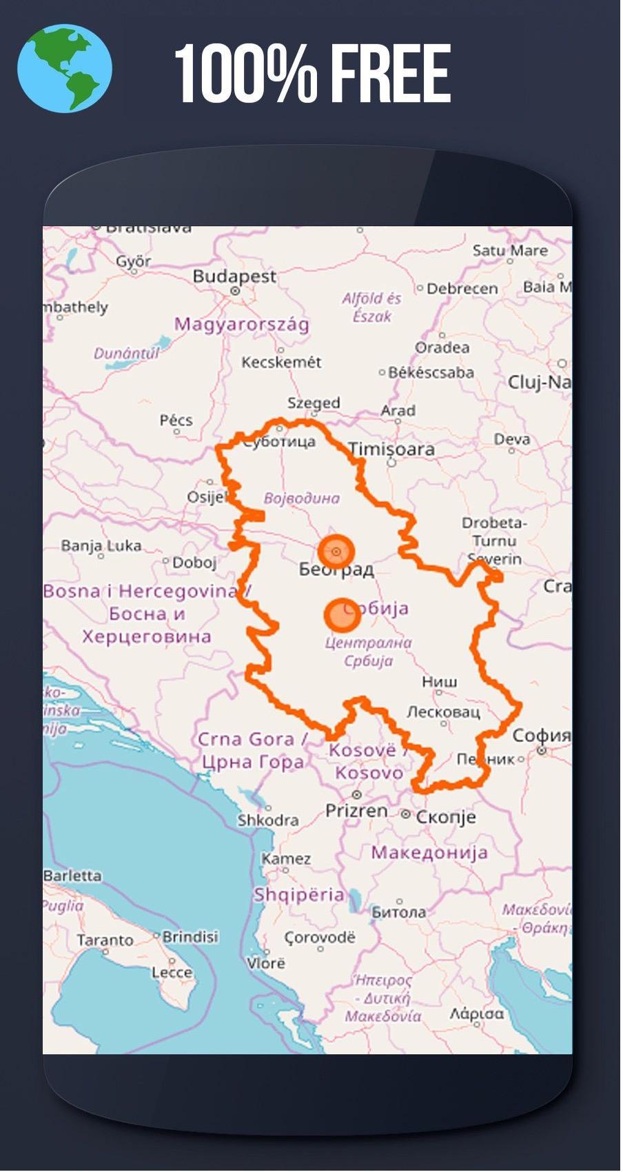 ✓ Serbia Offline Maps with gps free for Android - APK Download