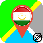 ✅ Tajikistan Offline Maps with gps free icône