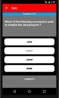 Java Quiz capture d'écran 1