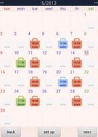 Lesson Calendar & Widget Affiche