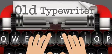 Alte Schreibmaschinen-Tastatur