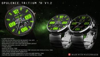 Opulence Tritium 3H Watch Face Cartaz