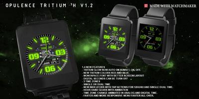 Opulence Tritium 3H Watch Face imagem de tela 1