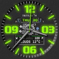 Opulence Tritium 3H Watch Face imagem de tela 2