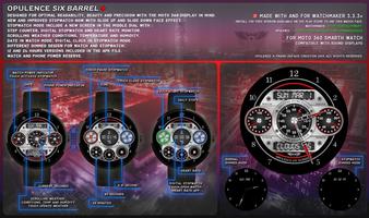 Opulence Six Barrel Watch Face Cartaz