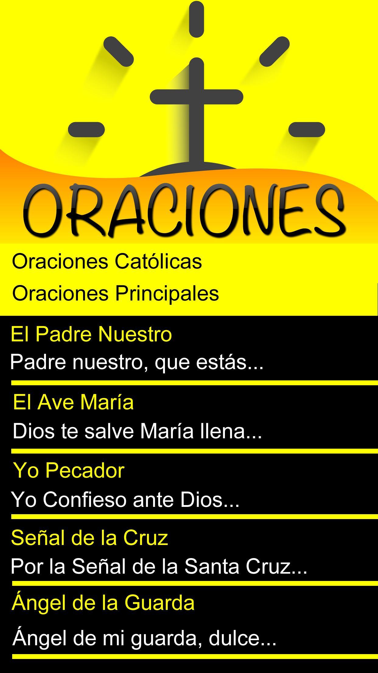 Oraciones Catolicas Pour Android Telechargez L Apk 4 las oraciones de confeccion (yo pecador). oraciones catolicas pour android