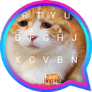 Orange Cat Theme&Emoji Keyboard APK