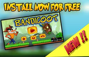 Bandicoot Adventure In Jungle Poster