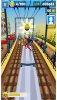 Super Hero Subway Surf: Rush Hours Spider Runner Affiche