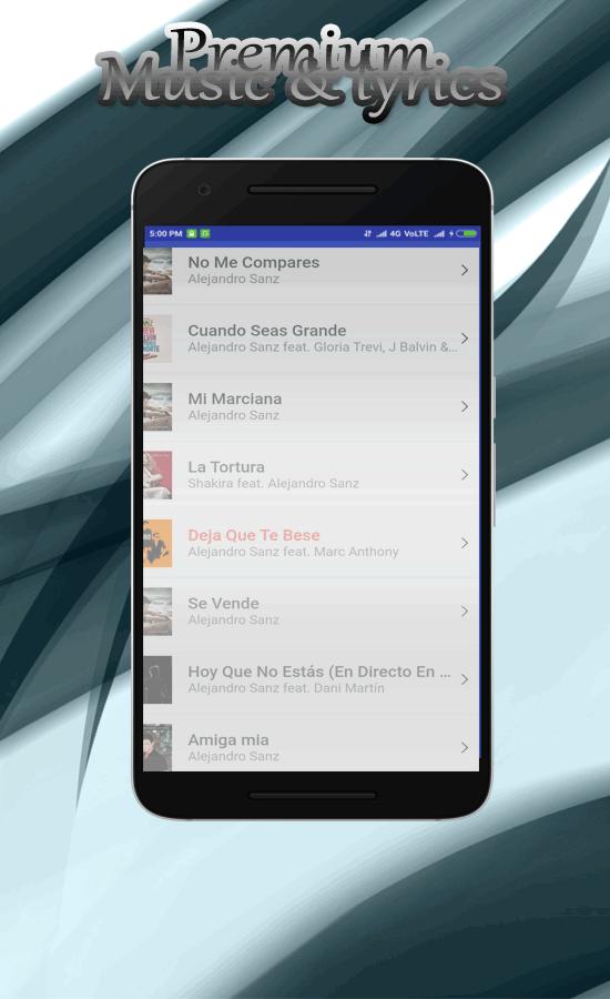 Alejandro Sanz - Amiga Mia for Android - APK Download