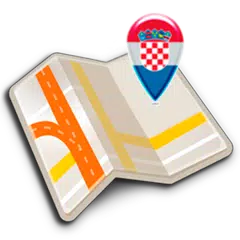 Map of Croatia offline Icon