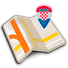 Map of Croatia offline ไอคอน