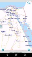 Carte de Égypte hors-ligne Affiche