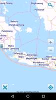 Map of Indonesia offline الملصق