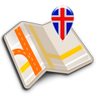 Map of Iceland offline icon