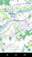 Map of Ottawa offline-poster