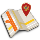 Map of Montenegro offline-icoon