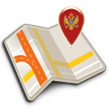 Map of Montenegro offline ikona