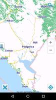 Map of Montenegro offline โปสเตอร์