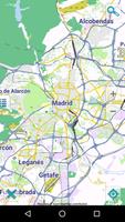 Carte de Madrid hors-ligne Affiche