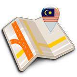 Map of Malaysia offline icon
