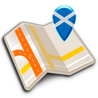 Map of Scotland offline-icoon