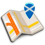 Map of Scotland offline ikona