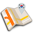 Karte von Südkorea offline