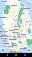 Carte de Sri Lanka hors-ligne Affiche