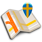 Map of Stockholm offline ícone