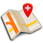 Map of Switzerland offline icon