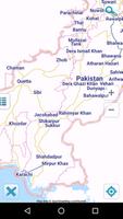 Map of Pakistan offline poster