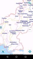 Map of Pakistan offline ポスター