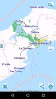 Map of Panama offline Cartaz