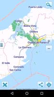 Map of Panama offline الملصق