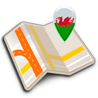 Carte de Pays de Galles icône