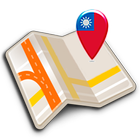 Map of Taiwan offline icon