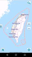 Map of Taiwan offline الملصق