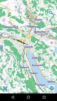 Map of Zurich offline ポスター