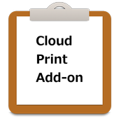 Simple Notepad Cloud Print Add icon