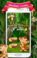 Donkey Bananas In Jungle Affiche