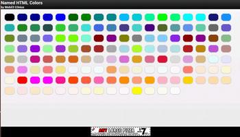 برنامه‌نما Named HTML Colors عکس از صفحه