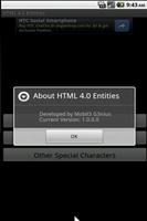 HTML 4.0 Entities Affiche