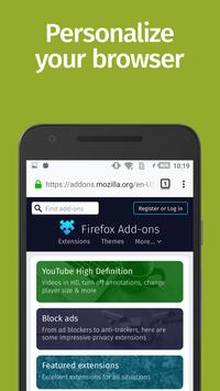 Firefox Browser fast & private apk screenshot