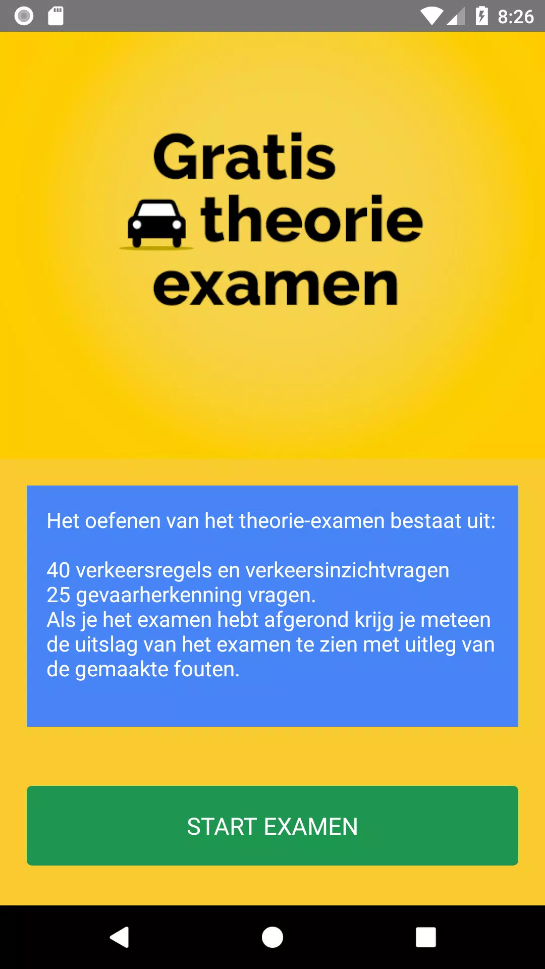 Computerspelletjes spelen vertegenwoordiger Doorbraak Gratis Theorie Examen APK للاندرويد تنزيل