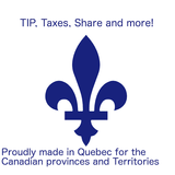 Tip, Taxes et Partage icône