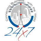 24x7 Online City Network-icoon