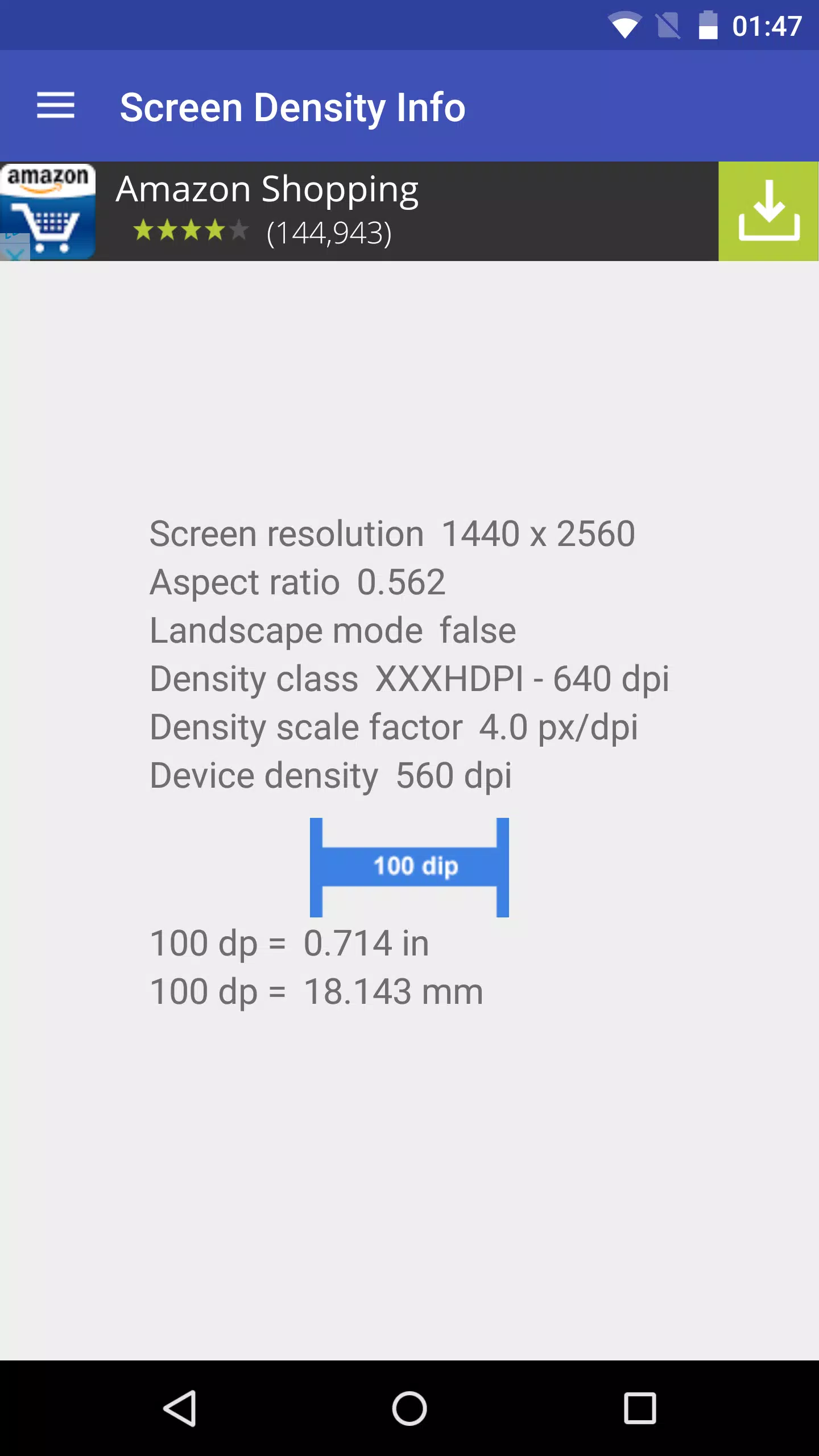 Xxxhdpi Screen Size - Screen density info APK for Android Download