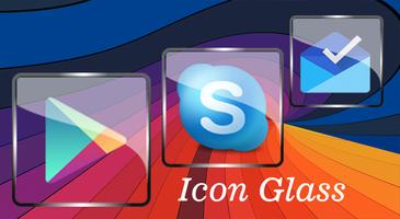 برنامه‌نما Glass Icon Pack Nova/APEX/ADW  عکس از صفحه