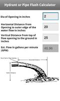 Hydrant or Pipe Flush Calc โปสเตอร์